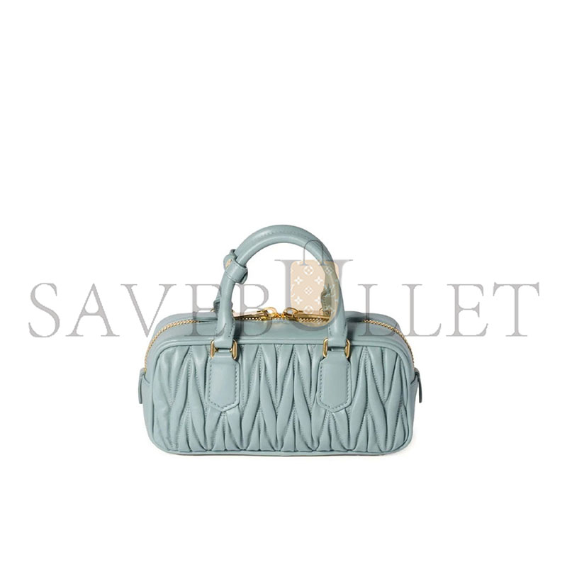 MIU MIU ARCADIE MATTRESSE TEXTURED HANDBAG 5BB142 (22*10.5*7.5cm)